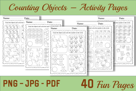 Download 40 Printable Activity Pages for Kids - Activity pages for kids Collection