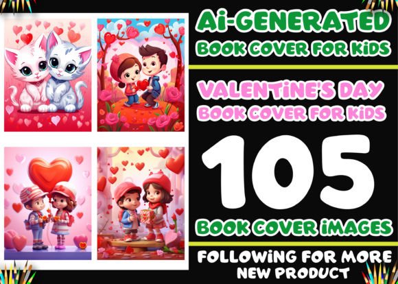 Download Valentine's Day Book Cover for Kids KDP - Book cover for kids Collection