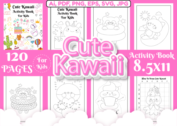 Download Cute Kawaii Activity Pages for Kids - Activity pages for kids Collection