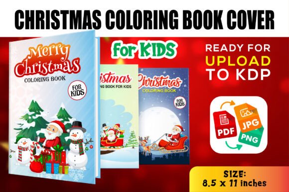 Download CHRISTMAS COLORING BOOK COVER for KIDS - Book cover for kids Collection