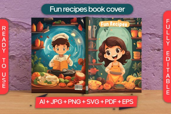 Download Fun Recipes Book Cover for Kids - Book cover for kids Collection