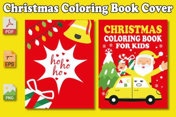 Download Christmas Coloring Book Cover for Kids - Book cover for kids Collection