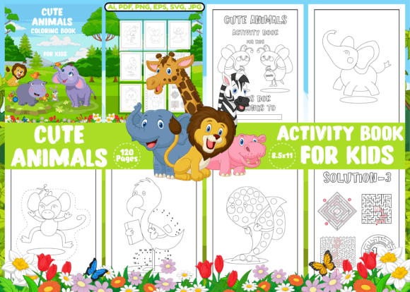 Download Cute Animals Activity Pages for Kids - Activity pages for kids Collection