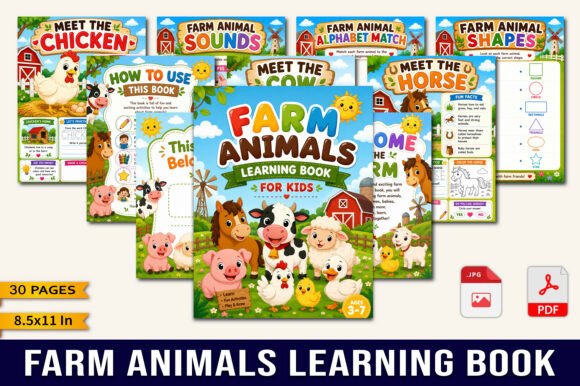 Download Farm Animals Learning Book - Premium Resources