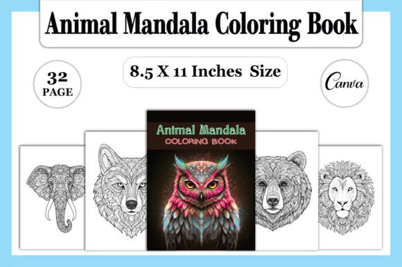 Download 🐾 Animal Mandala Coloring Book - Animal mandala Collection