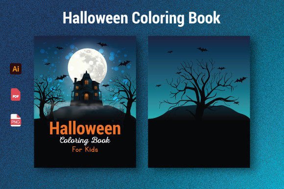 Download Halloween Coloring Book Cover for Kids - Book cover for kids Collection