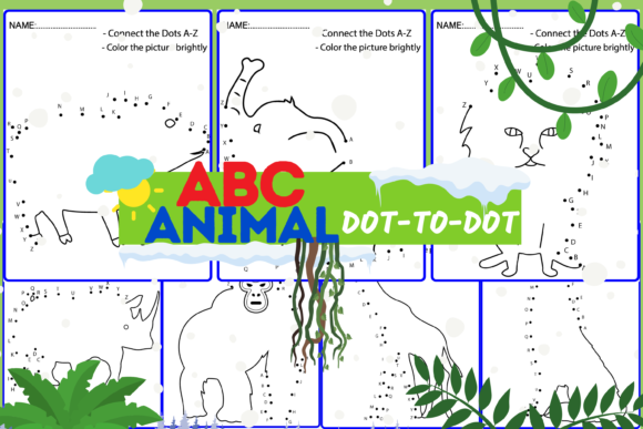 Download ABC Dot-to-Dots Animals Workbook - Animals workbook Collection