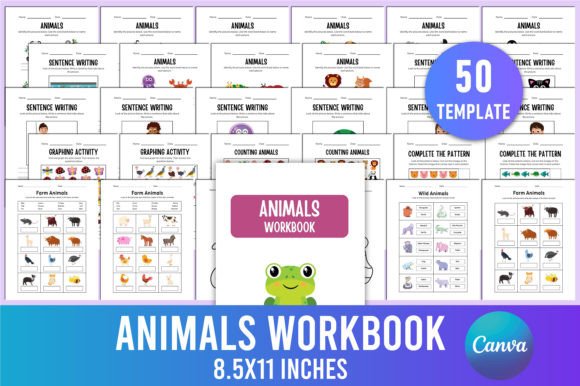 Download Animals Workbook for Canva - Animals workbook Collection
