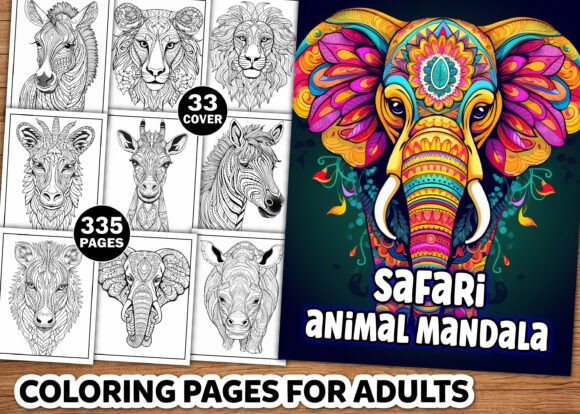 Download Safari Animal Mandala Coloring Pages - Animal mandala Collection