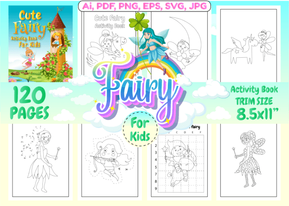 Download Cute Fairy Activity Pages for Kids - Activity pages for kids Collection
