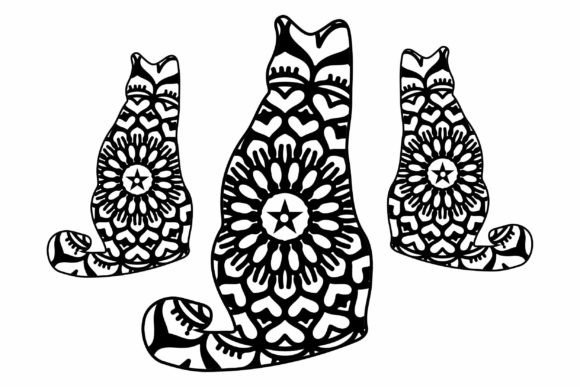 Download Animal Mandala, Coloring Books Cats - Animal mandala Collection